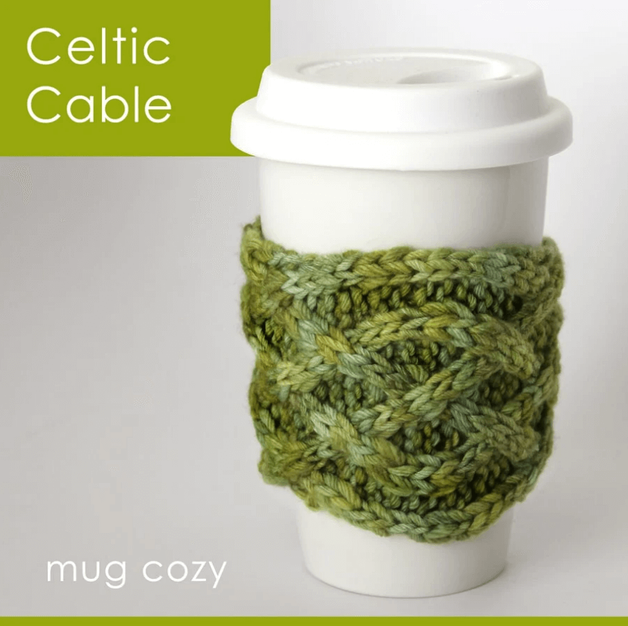 Mug Cozy - Celtic Saxon Braid Cable