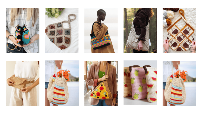 Crochet bag patterns for crafty beginners!