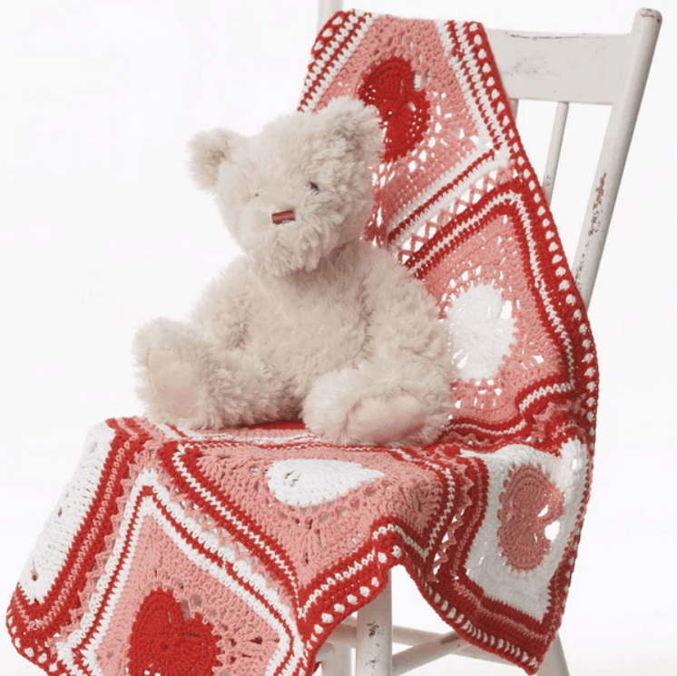 Heart Dishcloth & Blanket: Crochet Version