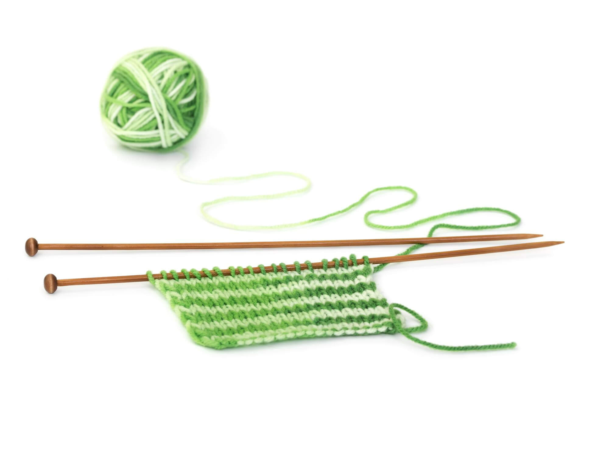 Wooden knitting needles