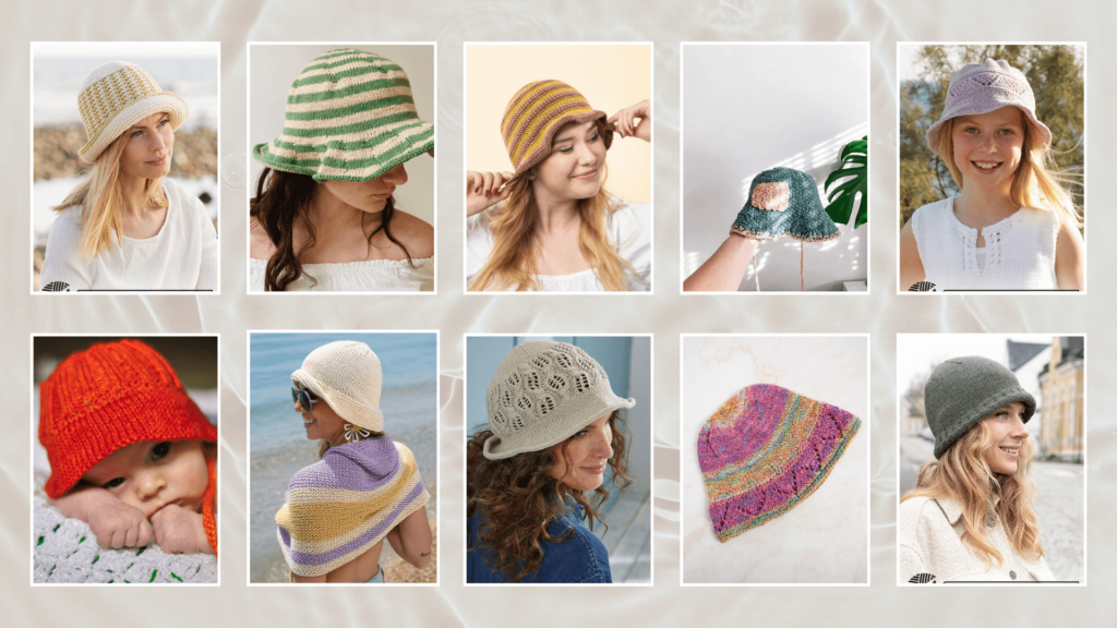 Knit bucket hat patterns!