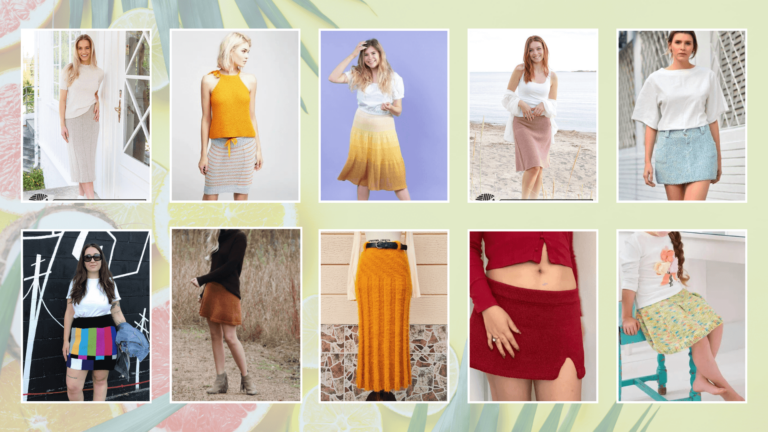 10 Free Easy Knit Skirt Patterns for Summer!