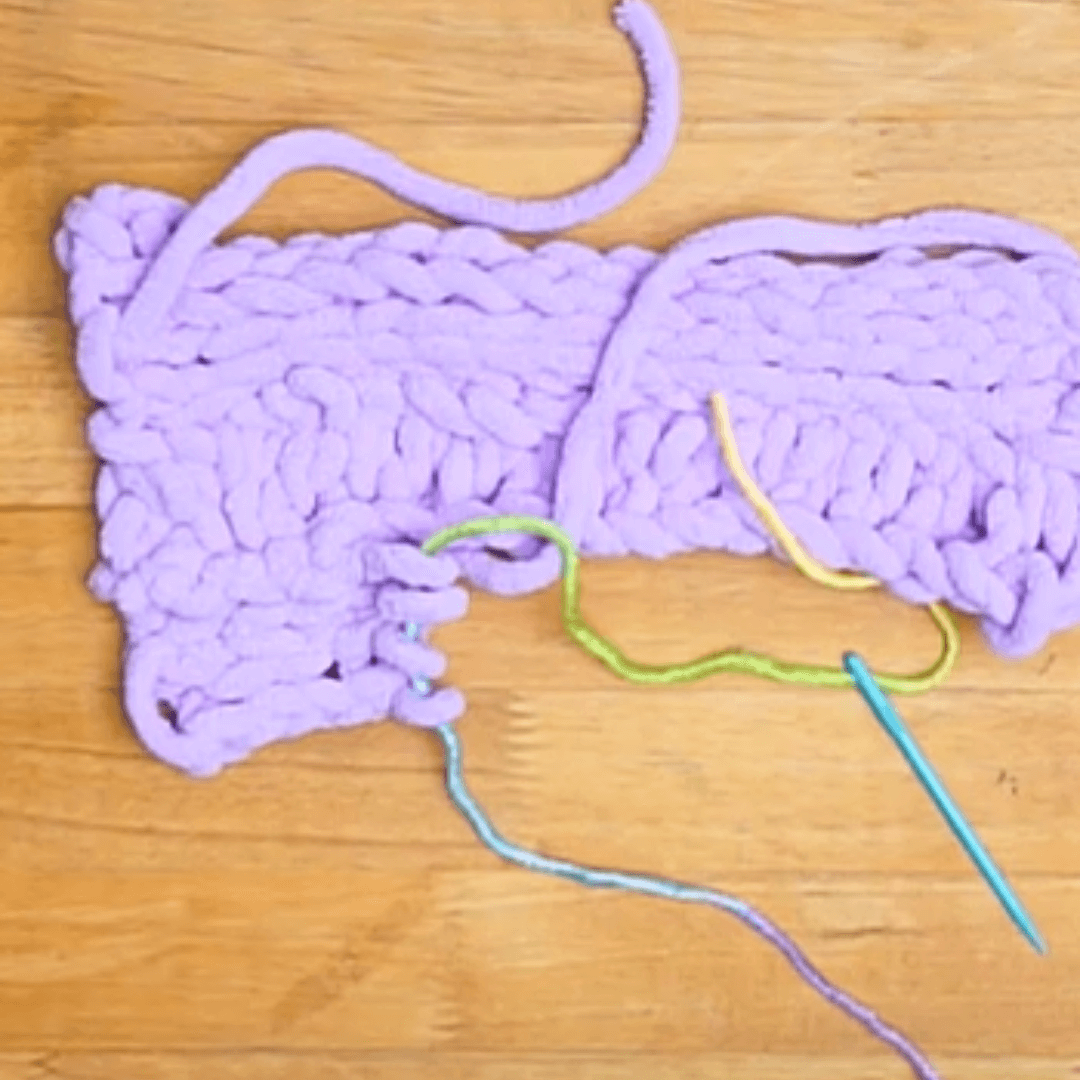 How to finger knit a blanket