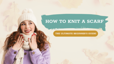 How to knit a scarf for beginners