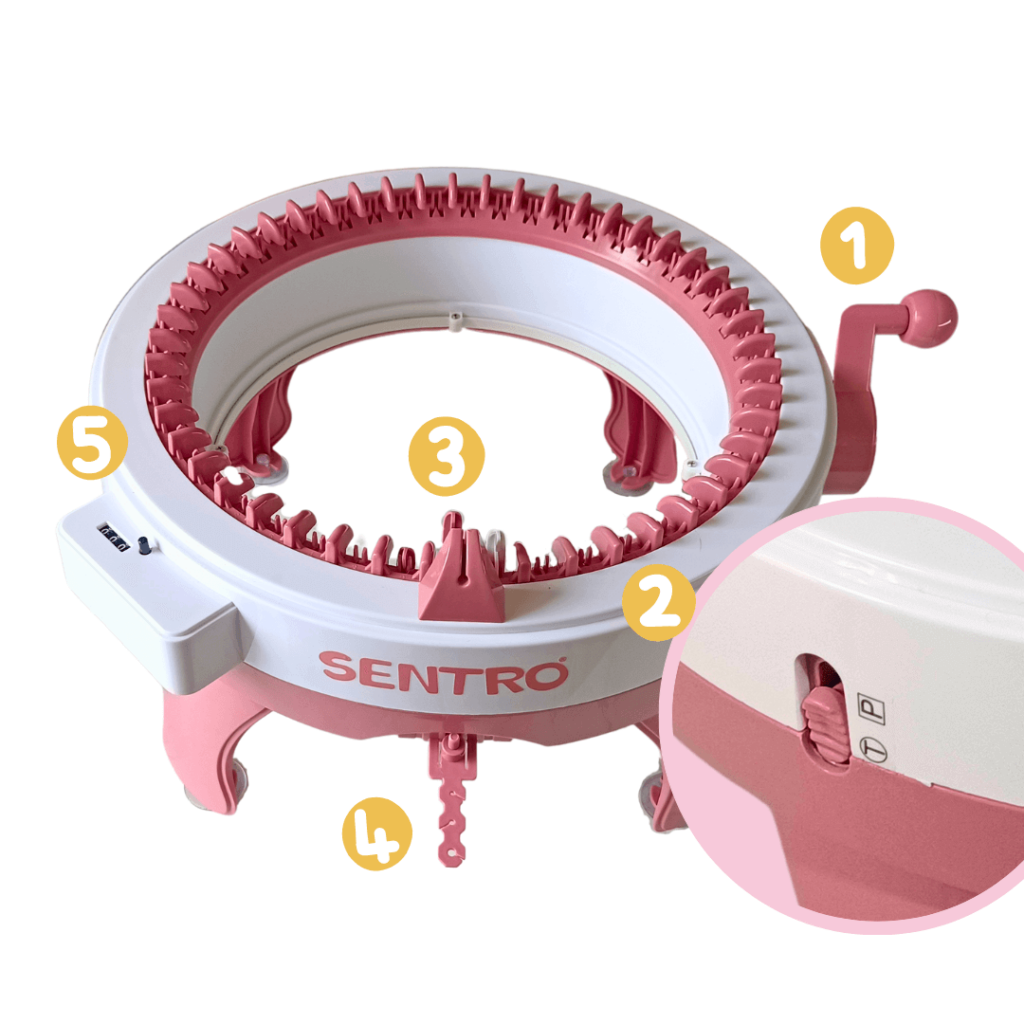 How to use sentro knitting machine