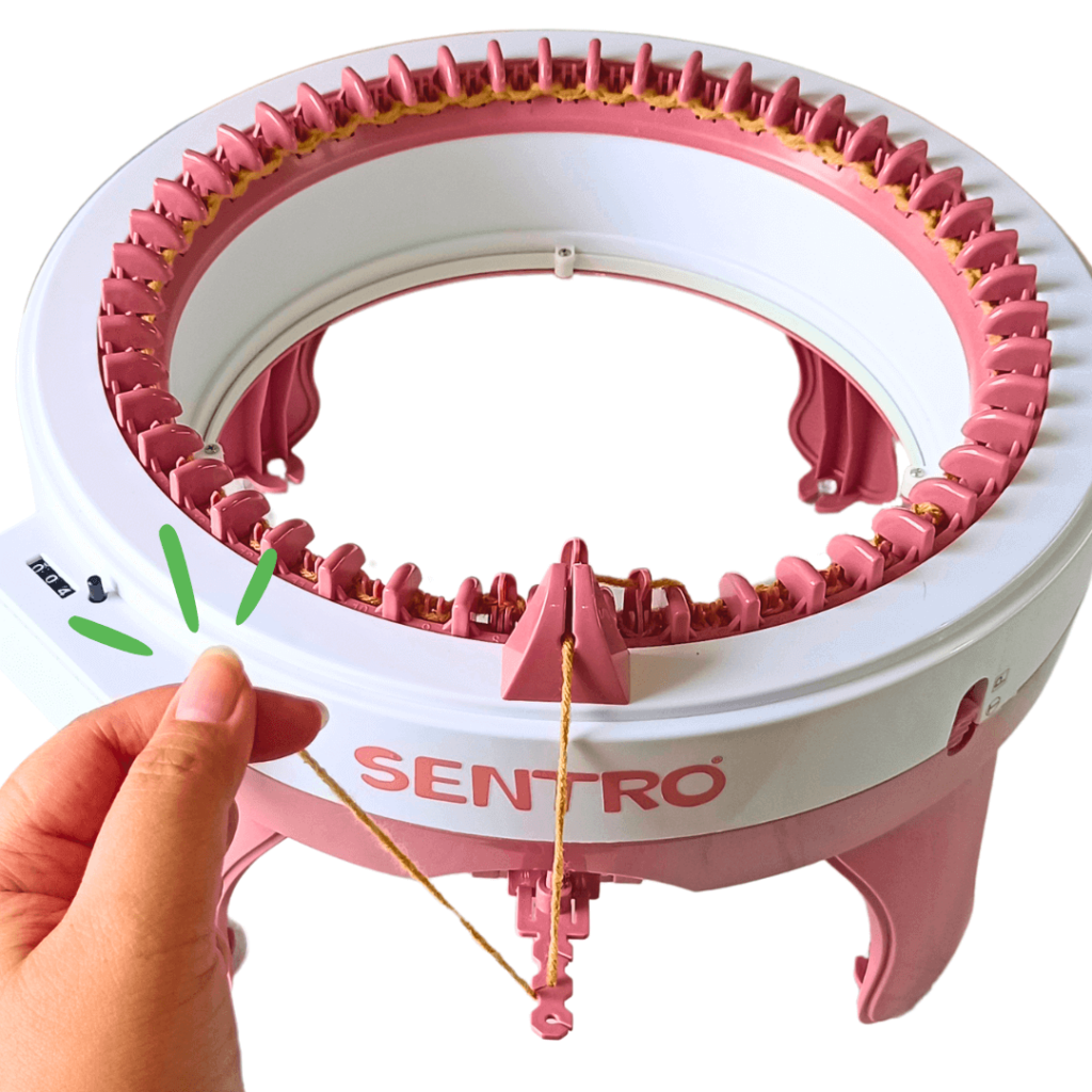 How to use sentro knitting machine