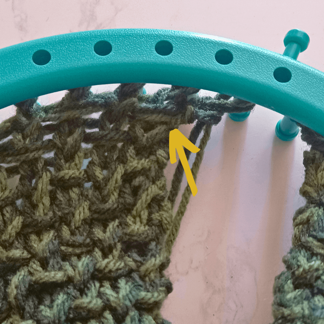 Free Loom Knit Scarf Pattern: The Mossy Forest Path Infinity Scarf ...