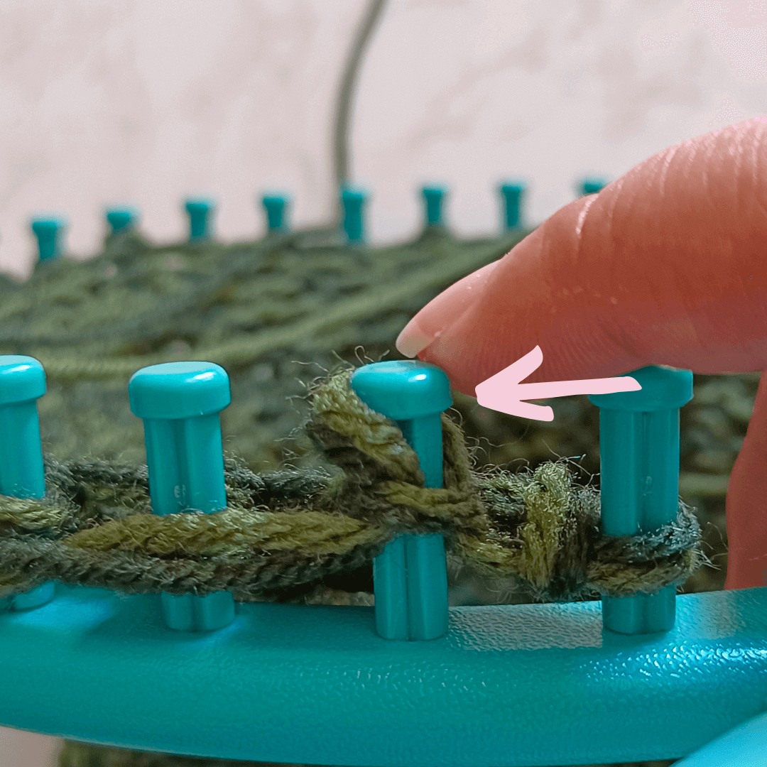 Free Loom Knit Scarf Pattern: The Mossy Forest Path Infinity Scarf ...