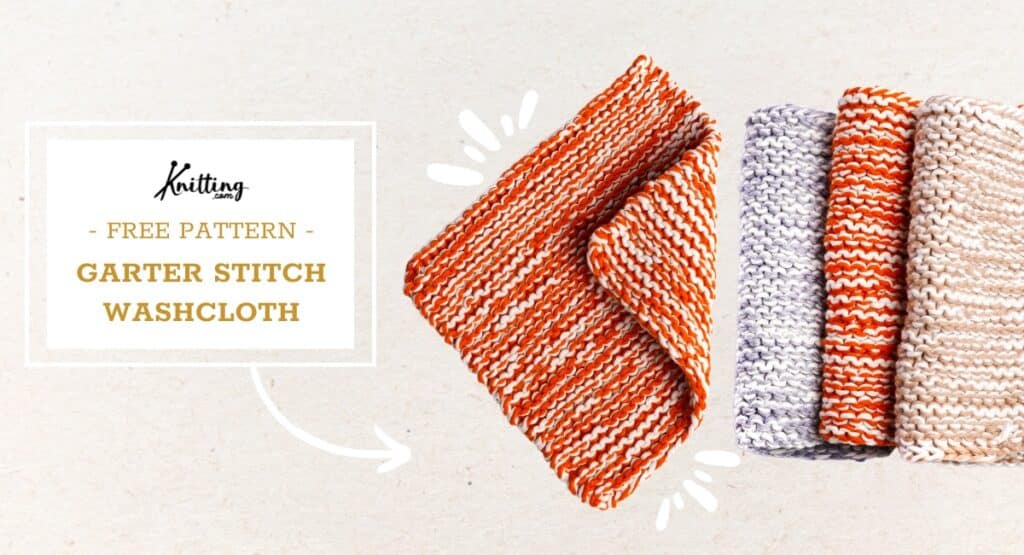 Free knit dishcloth pattern - garter stitch