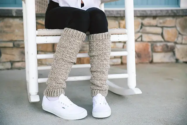 Slouchy Crochet Leg Warmers