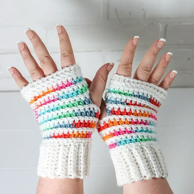 Prismatic Wrist Warmers