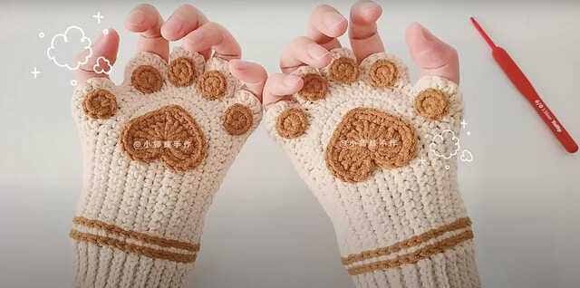 Cat Claw Half-Finger Gloves