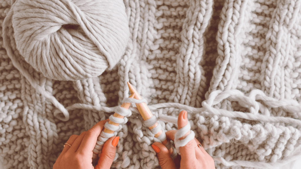 How to knit a blanket