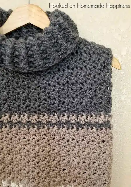 Cowl Sweater Vest