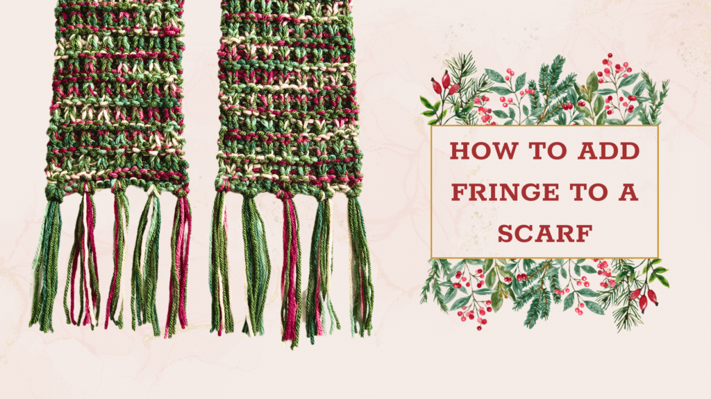 How to add fringe to a scarf