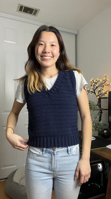 Crochet Basic Sweater Vest