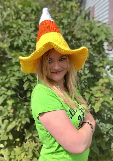 Candy Corn Witch Hat