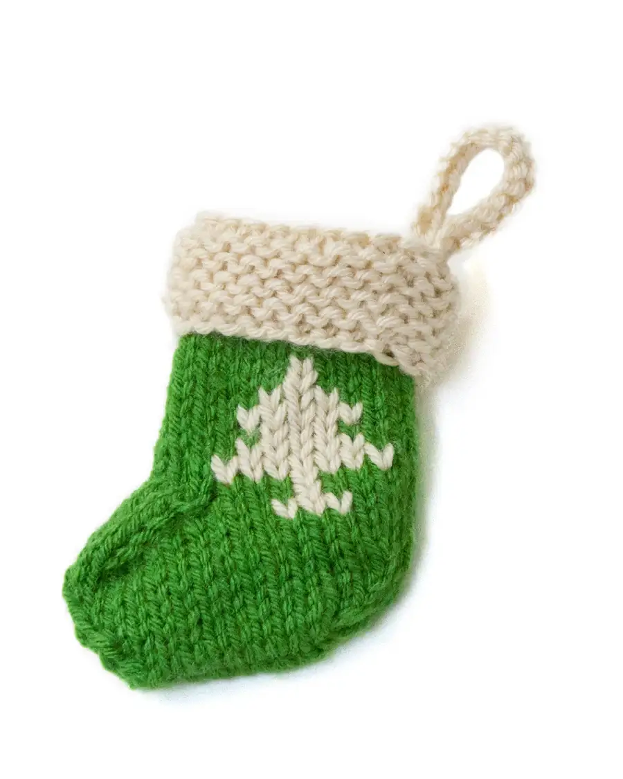 Stocking Ornament with Tree