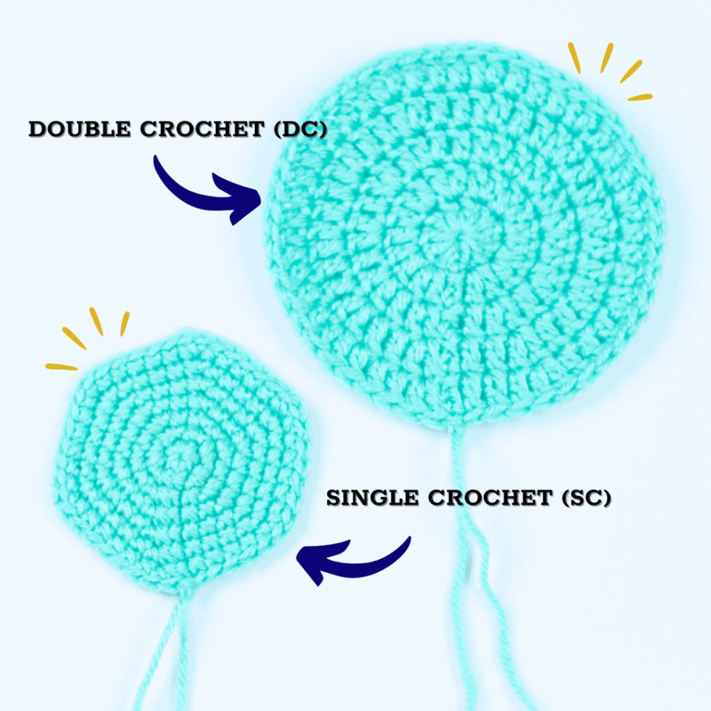 How to crochet a flat circle