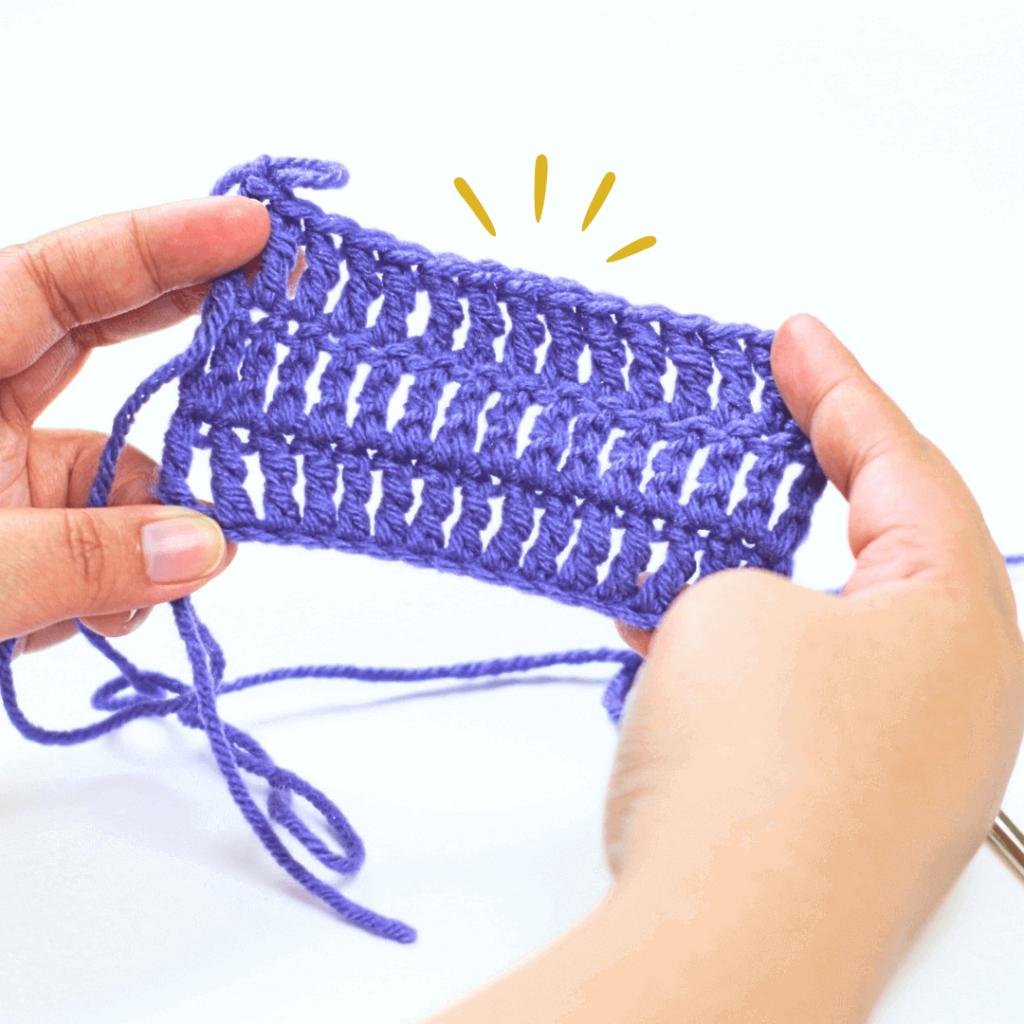 Treble crochet stitch