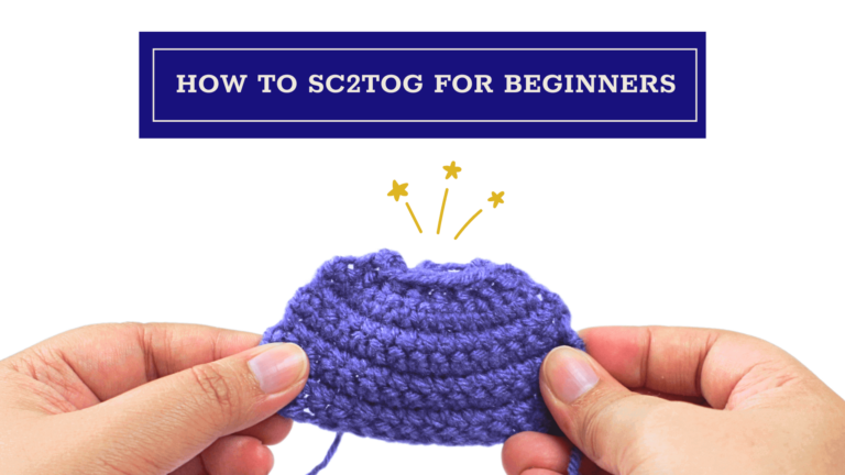 how to single crochet decrease - sc2tog