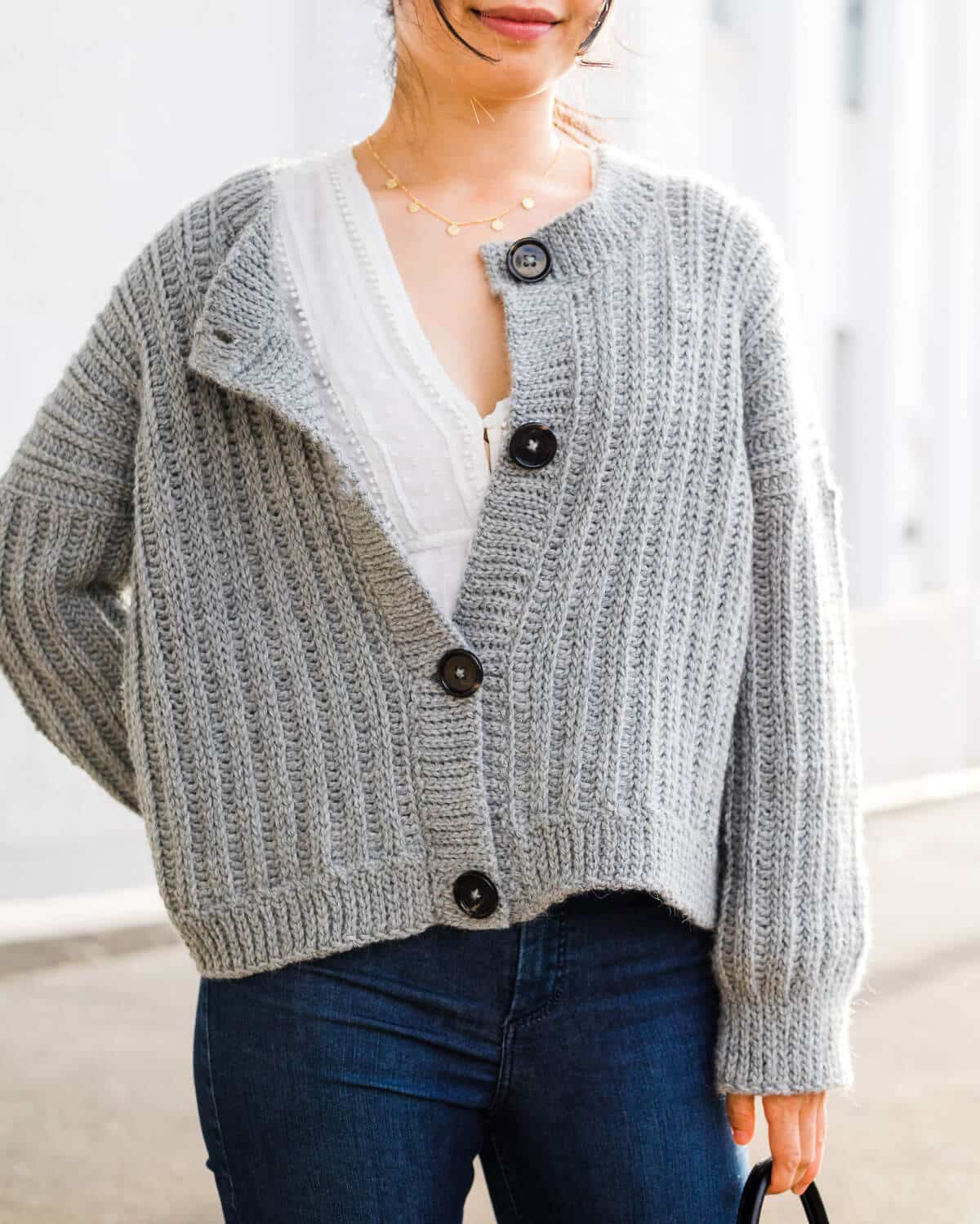 Pompeii Ribbed Button Cardigan