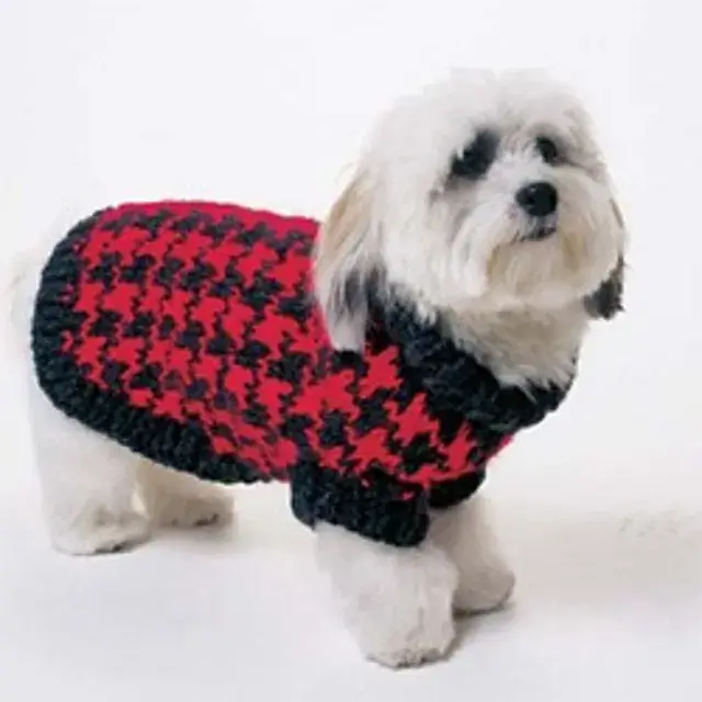 Hounds Tooth Dog Sweater: It’s a Dog’s Life