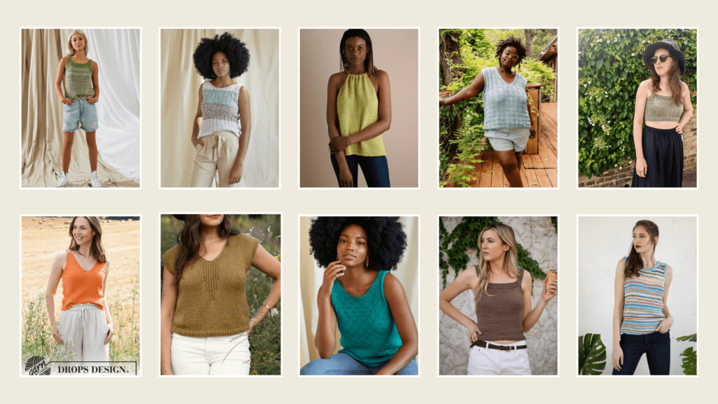 knit tank top patterns