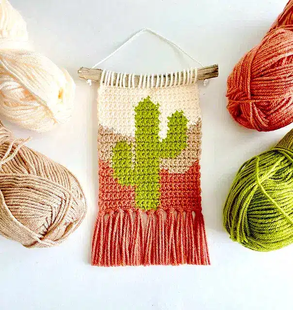 The Teeny Weanie Cactus Wall Hanging