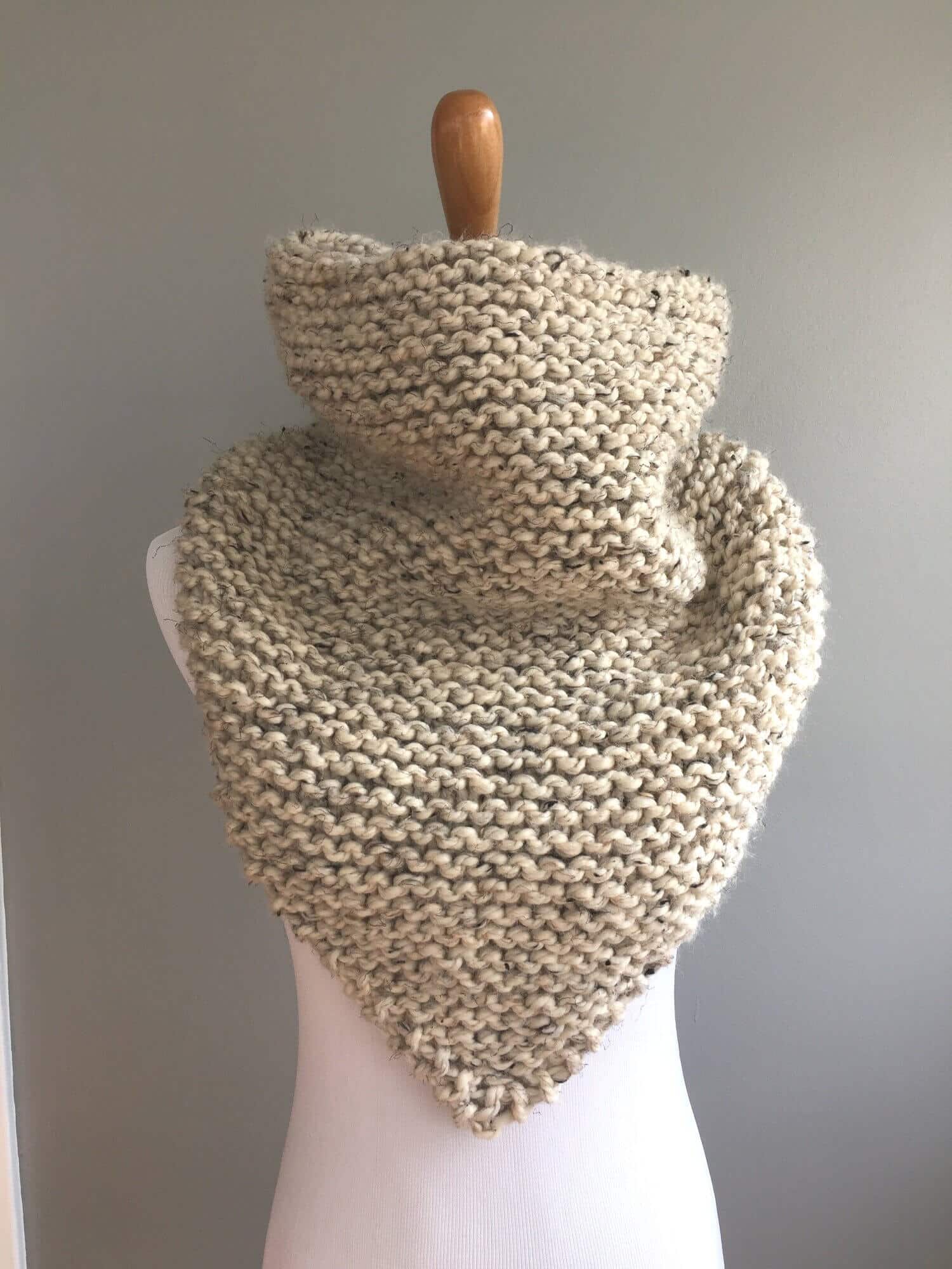 Garter Stitch Bandana Cowl