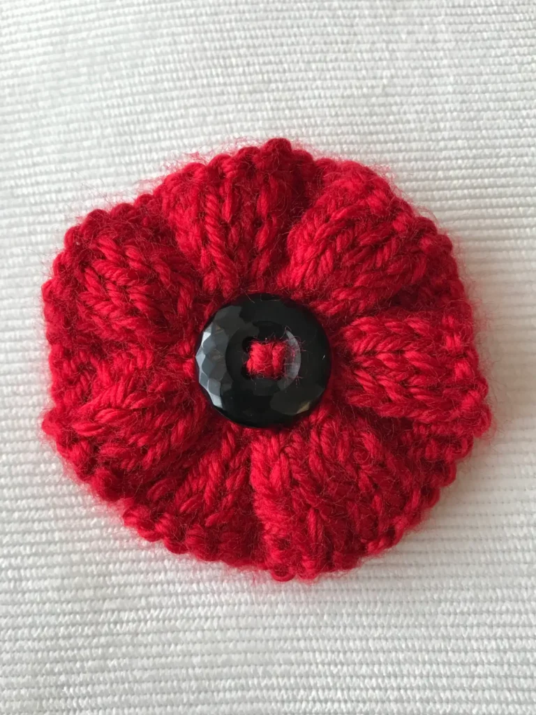 The Knit Poppy Brooch