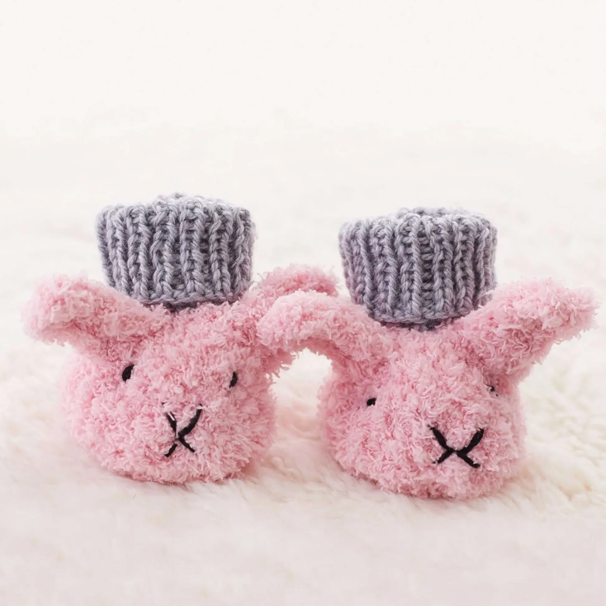 Itty Bitty Fuzzy Wuzzy Bunny Booties