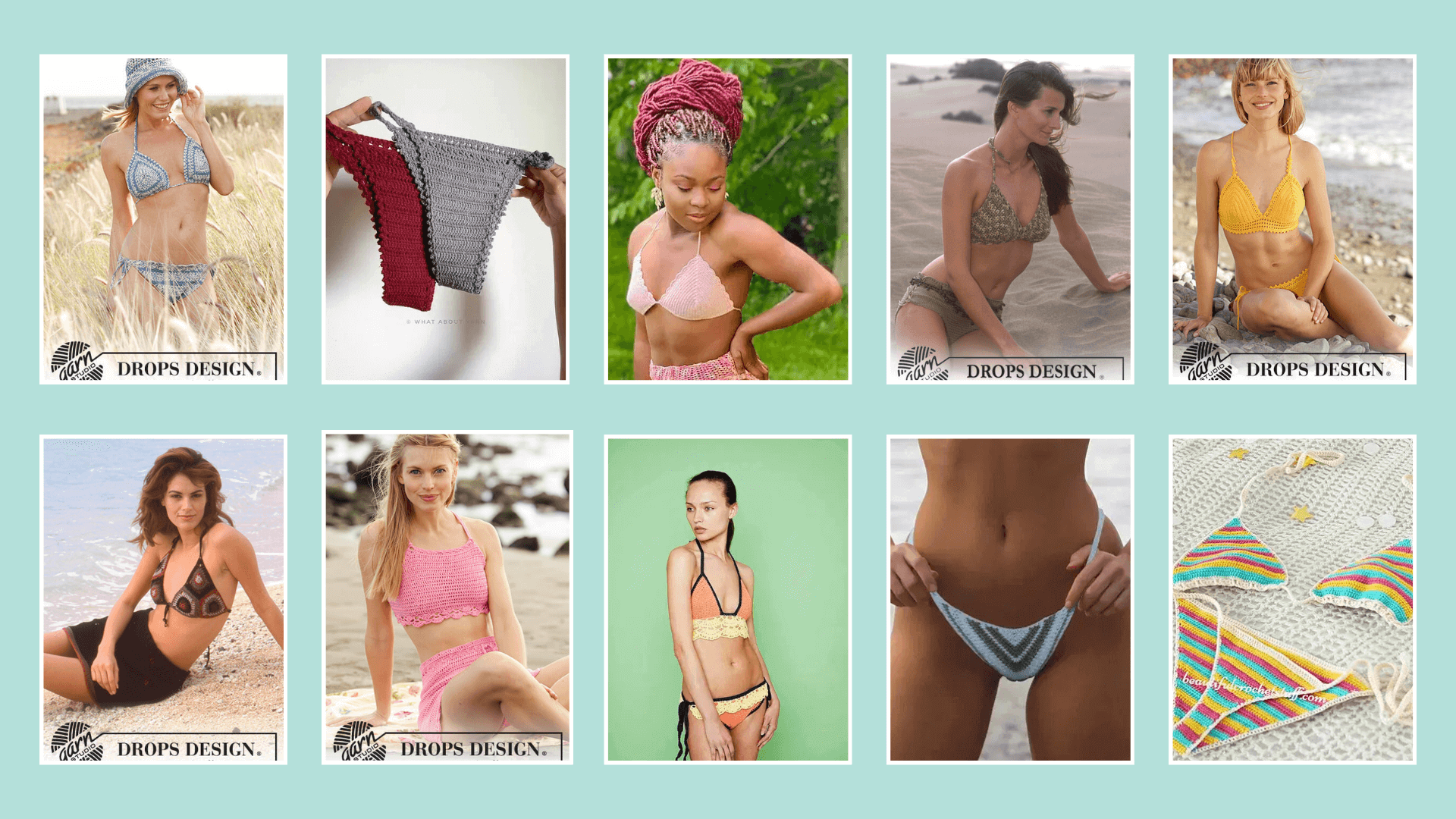 10 Free Crochet Bikini Patterns for Beach Babes - Knitting.com, image size:1920x1080