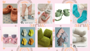knit baby booties pattern