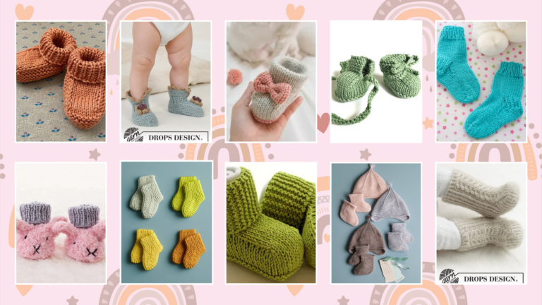 knit baby booties pattern