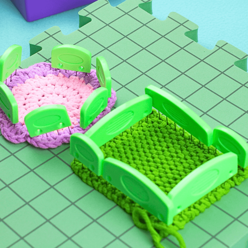 Step 4

Lay your project onto your blocking mat or board and pin it into your desired shape. Let your project dry completely before unpinning it.