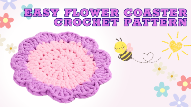 flower coaster crochet pattern