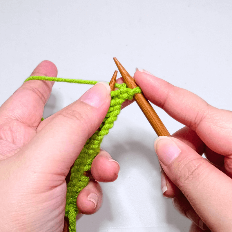 Knit 1 stitch