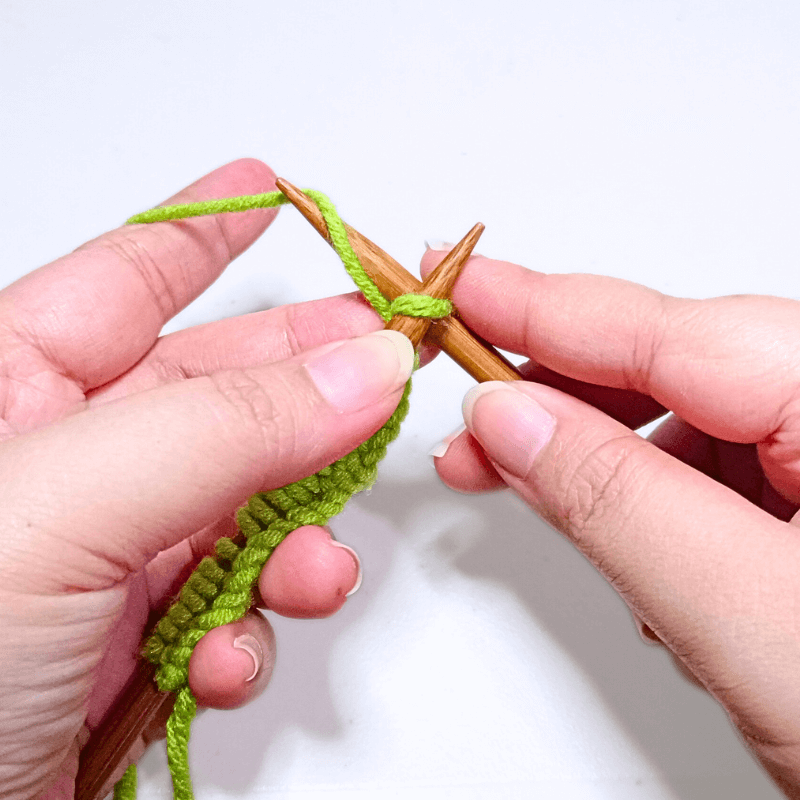 Knit 1 stitch