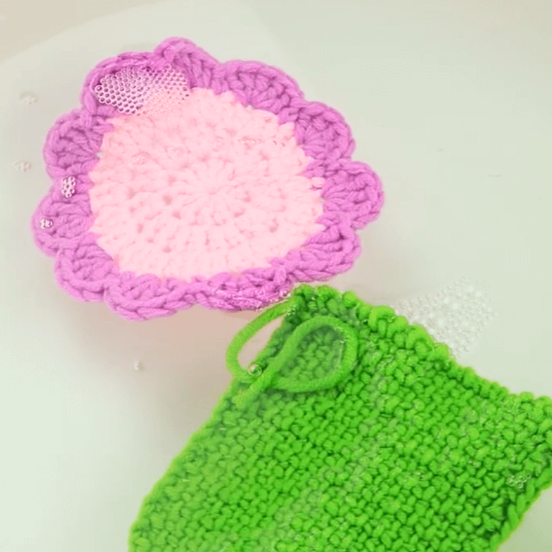 Step 2

Submerge your fabric into the water. Make sure it completely soaks in the water. Do not move your fabric too much. This might overwork the fibers and cause it to felt or get too stretched out.

Leave your project to soak for about 15 minutes or 1 hour for larger pieces.