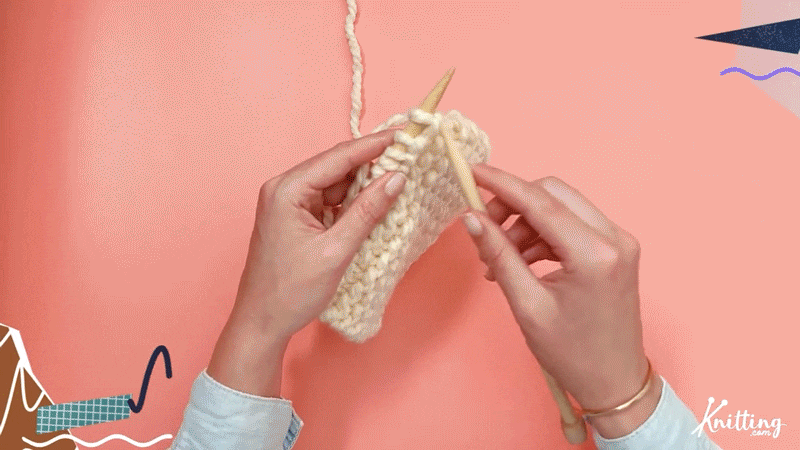 Step 1

Knit the FIRST TWO stitches.