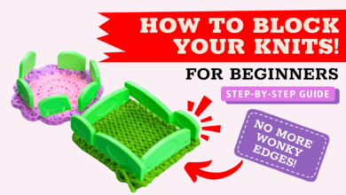 How to block knitting and crochet projects