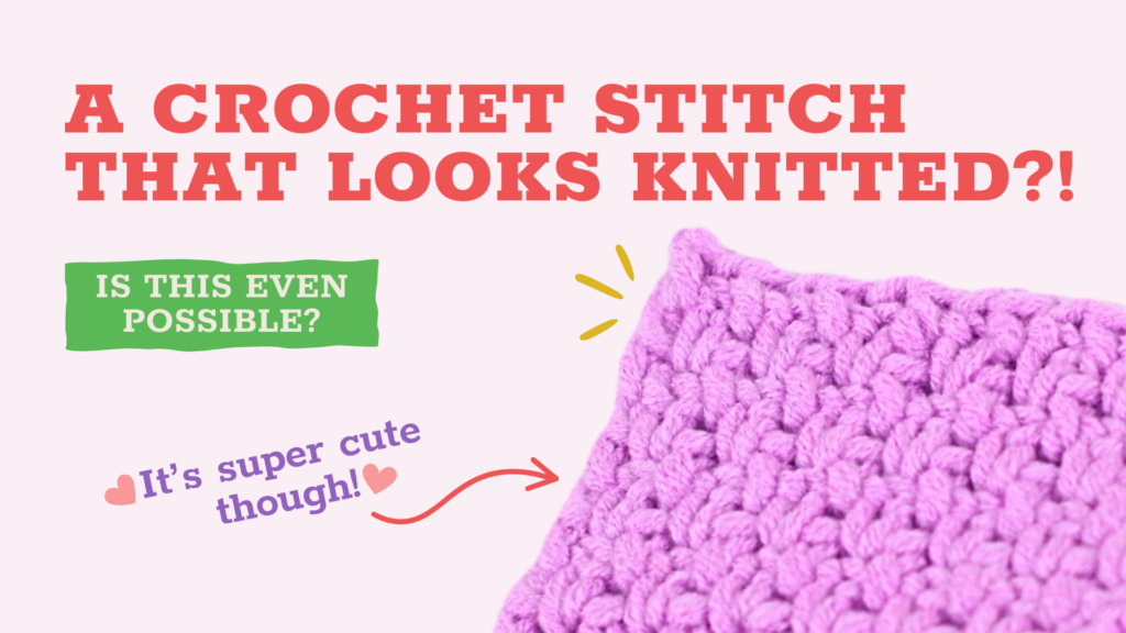 crochet moss stitch