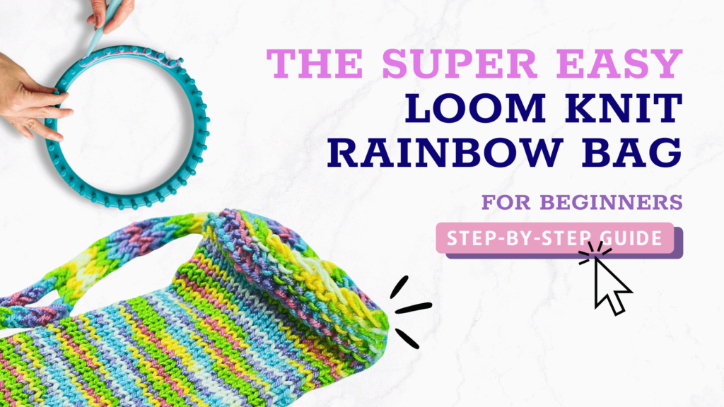 how to knit a bag on a round loom
