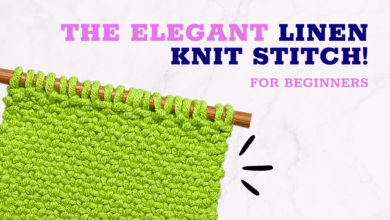 how to knit the linen stitch