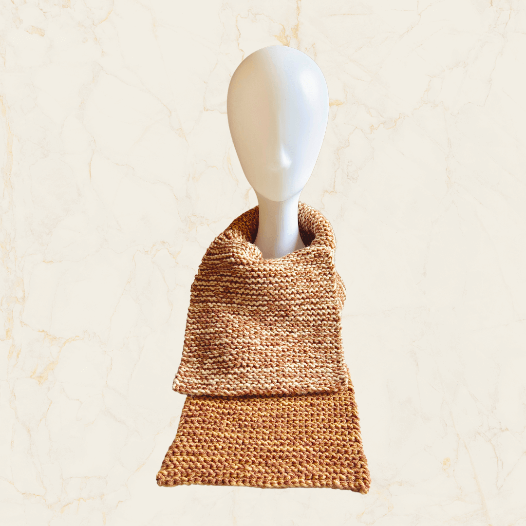 All-Knit Stitch Chunky Scarf