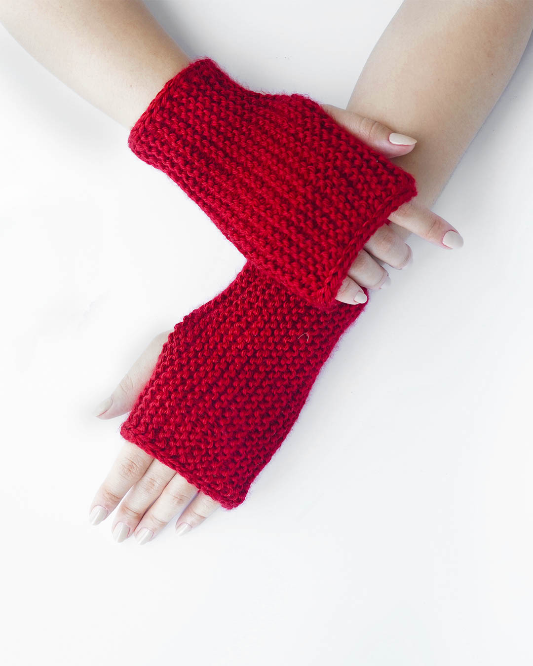 I-Cord Edge Fingerless Gloves