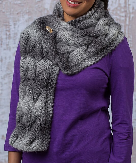 Woven Cable Scarf