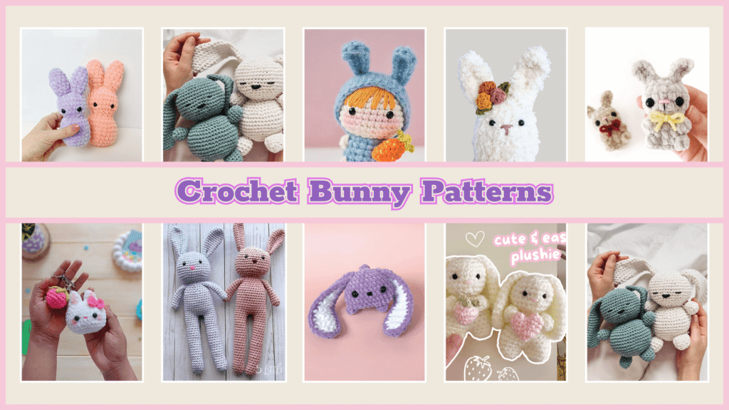 list of crochet bunny pattern for easter