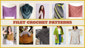 images of filet crochet patterns included inside this blog.